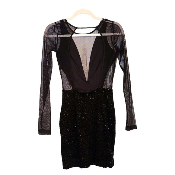 Y2K Mystic New Years Mesh Sequin Dress - Picture 5 of 6